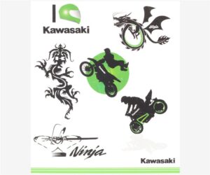 KAWASAKI KIDS TATTOO SET
