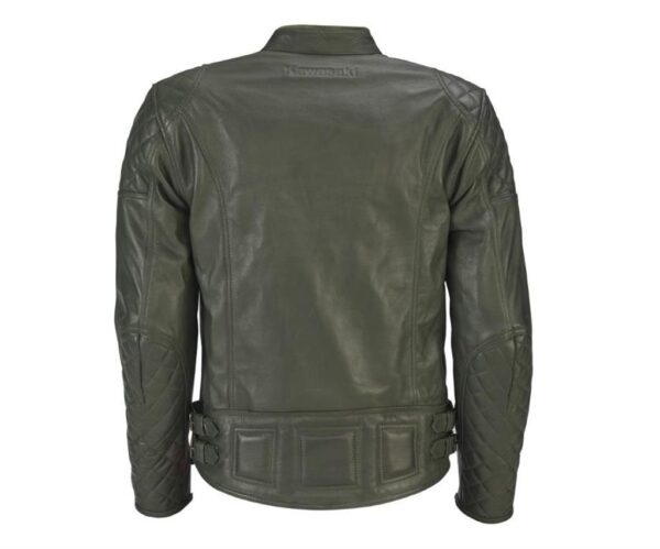 LONDON OLIVE LEATHER JACKET (male) - Image 2