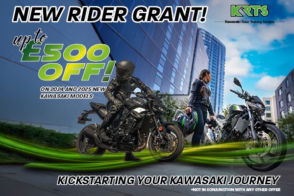 Kawasaki Launch ‘New Rider Grant’ Across A Range Of Machines!